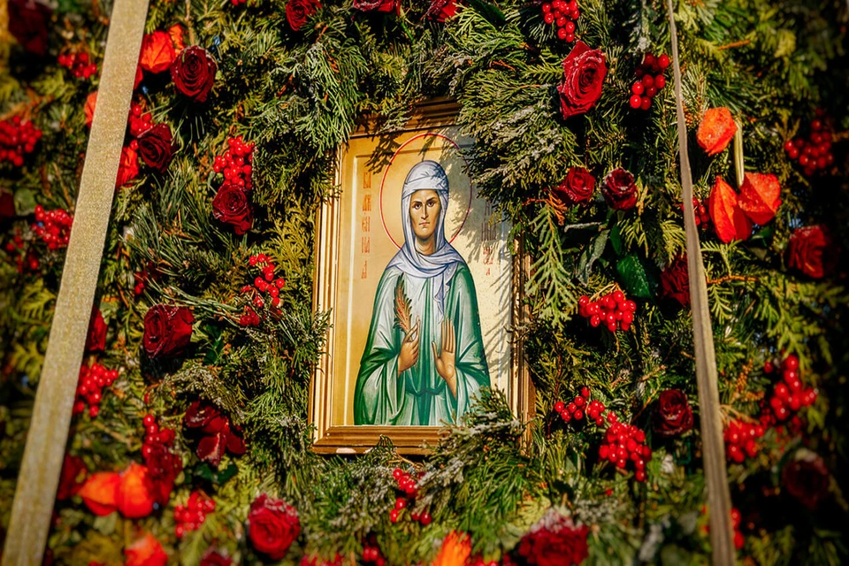 Православные верующие отмечают день памяти святой блаженной Валентины Минской