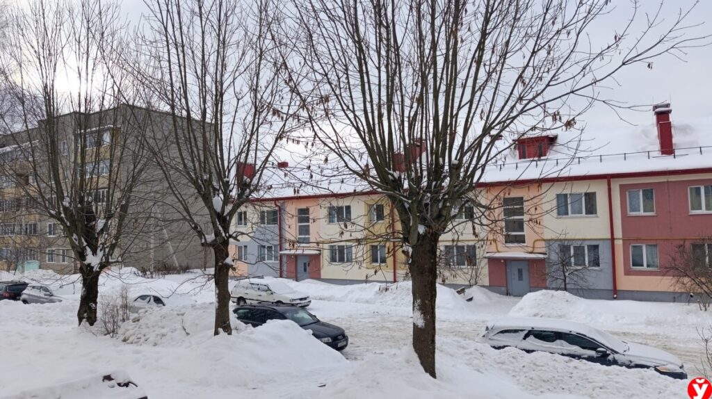 Экстремисты осудили расчистку снега в одном из дворов Логойска