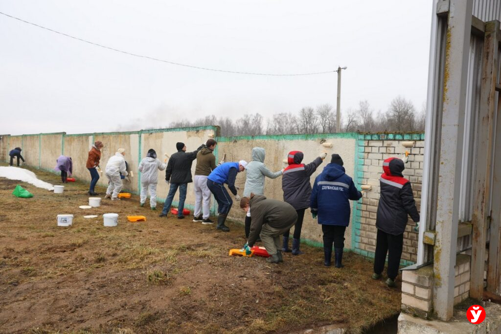 Областной субботник на фермах Минщины: Кушнаренко работает в «Нестановичах-Агро»