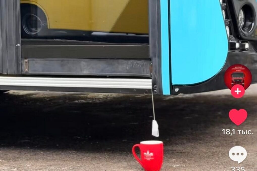 Водитель МАЗа показал, как заварить чай с помощью автобуса – и это вирусит TikTok