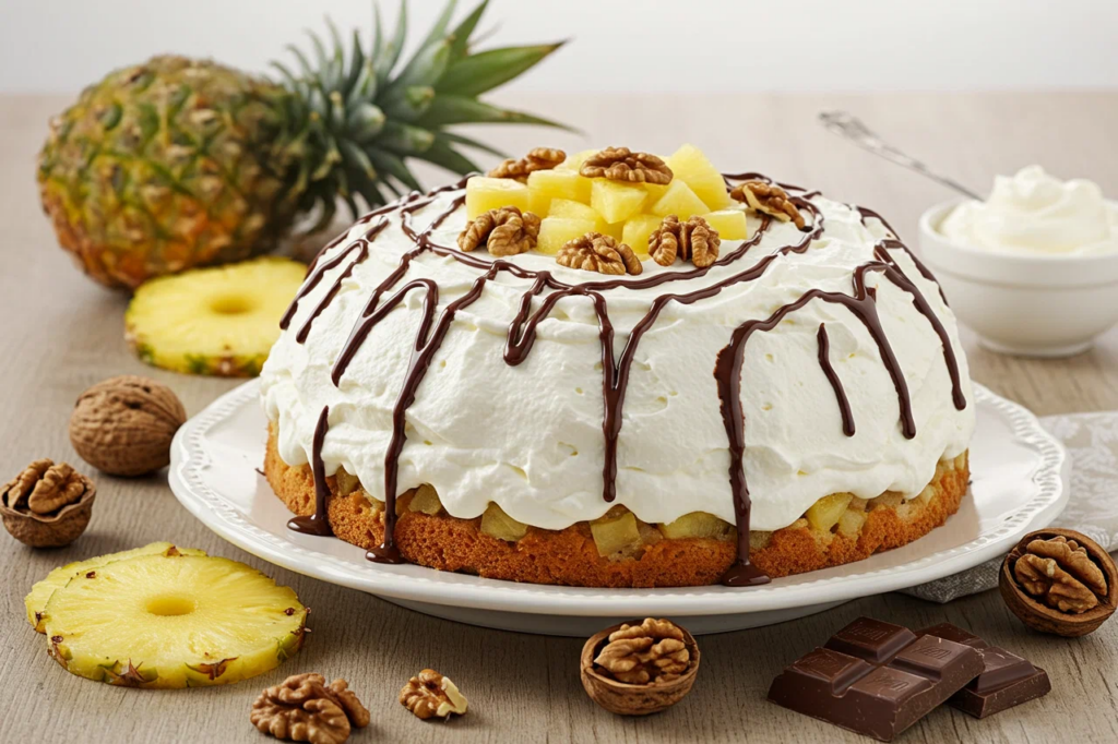 Салат, слойки и торт: три вкусных блюда с ананасом, которые легко приготовить