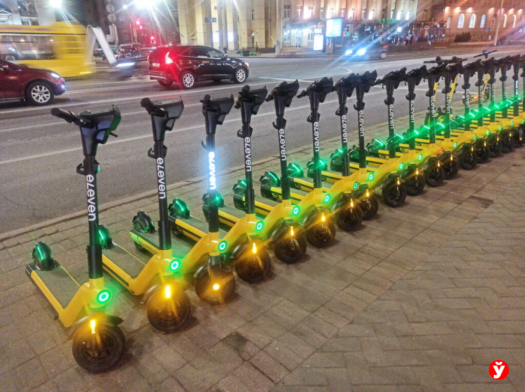 В Минске прокат самокатов смогут приостанавливать из-за плохой погоды