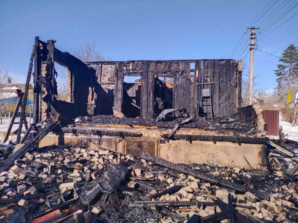 В Воложинском районе сгорела дача