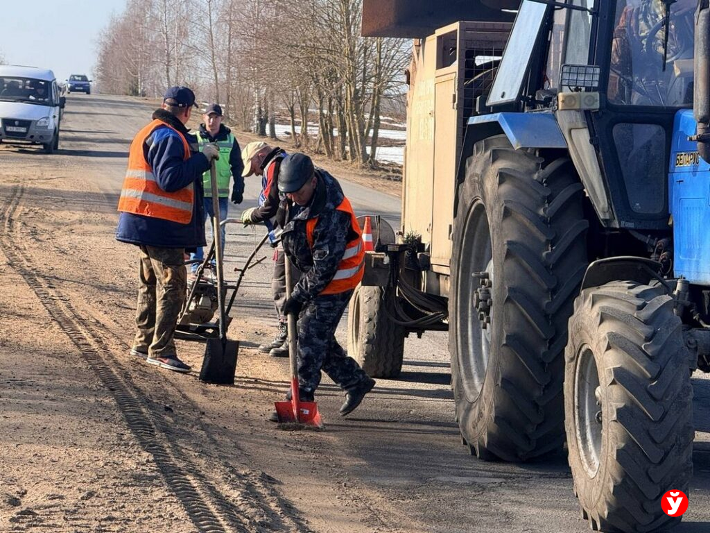 Сотни дорожников и техника на трассах: на Минщине начали весенний ремонт улиц