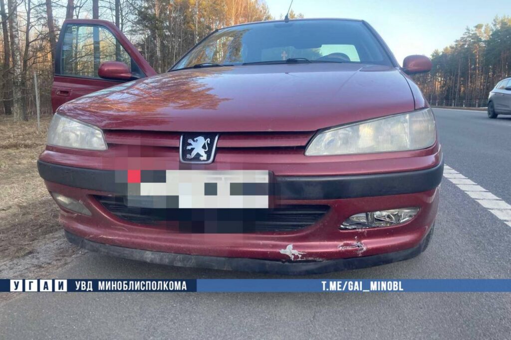 Скрылся после наезда на пешехода: в Пуховичском районе задержали водителя Peugeot