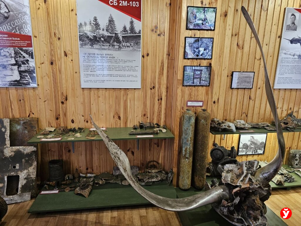 Уникальный музей поднятых самолетов открылся при храме в Борисовском районе