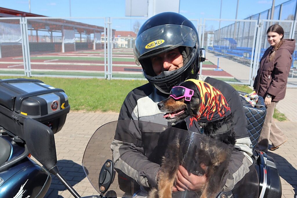 Борода до подножки, собака за рулём и первоклассница из Китая – байкеры в Молодечно открыли сезон