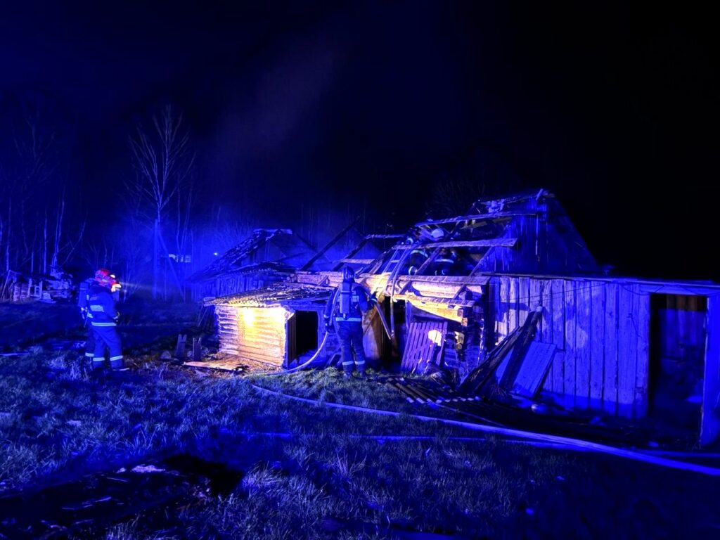 В Молодечненском районе горел сарай