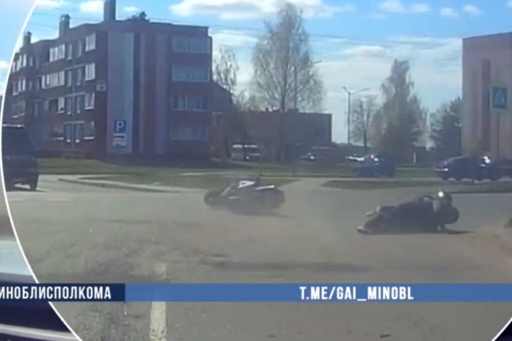 Нетрезвый отец в Несвиже вёз на мотоцикле 14-летнюю дочь и попал в аварию