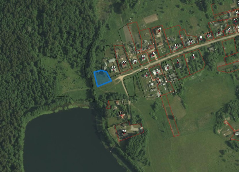 На аукционе продадут участок возле озера в Мядельском районе