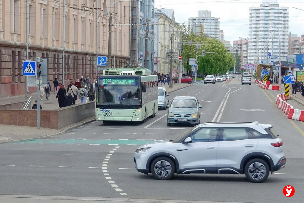 В Минске изменили схему движения на проспекте Машерова из-за строительства метро