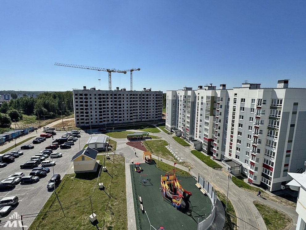 Новые кварталы растут под Минском: в Мачулищах строят еще два дома для очередников