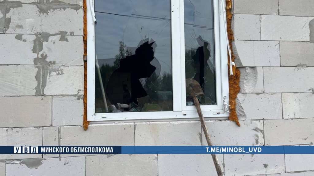В Борисовском районе мужчина с лопатой громил машины и окна домов