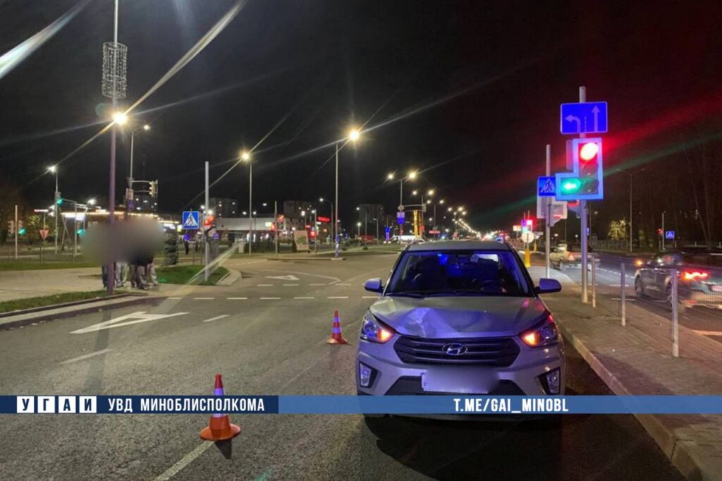 В Жодино Hyundai сбил подростка, который переходил на красный