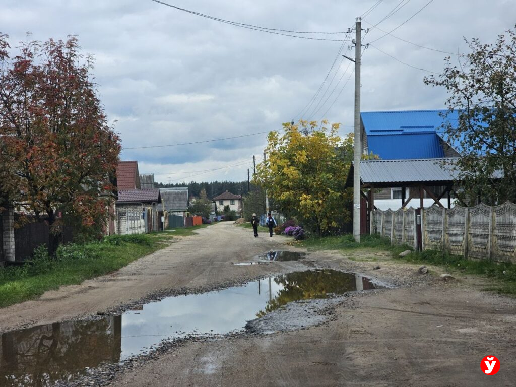 Яма на яме после дождей – в Борисове снова пожаловались на состояние улицы Чкалова